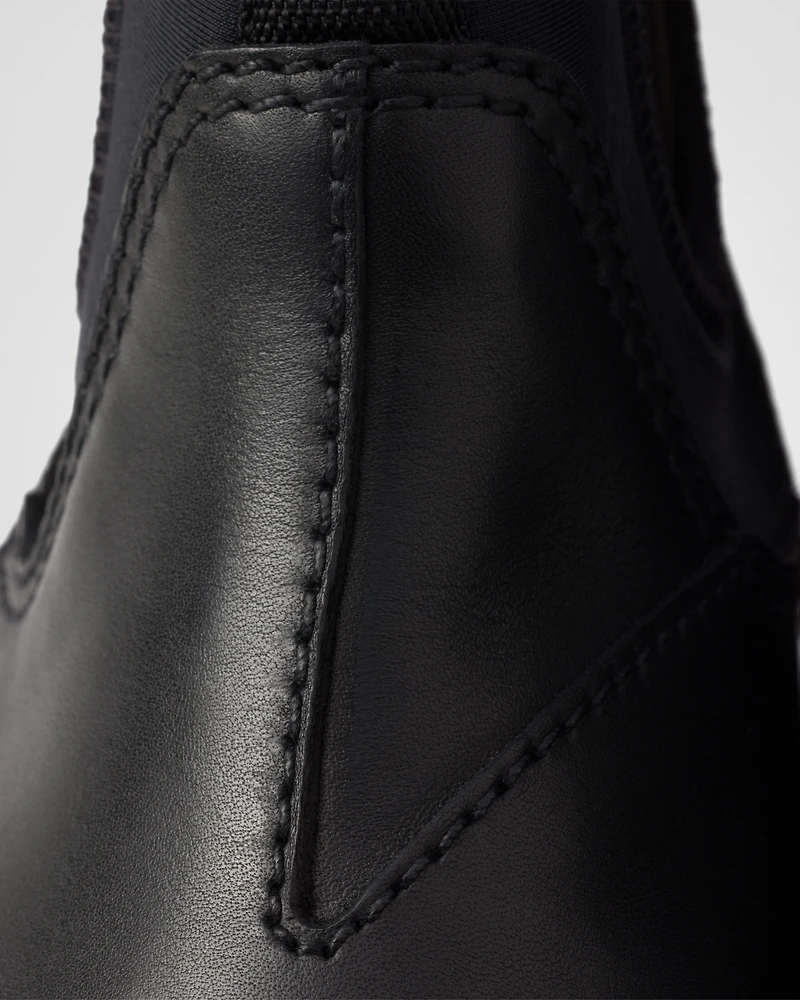 Leather and stretch fabric Brixxen boots