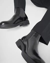 Brushed leather Chelsea boots