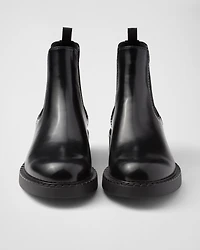 Brushed leather Chelsea boots