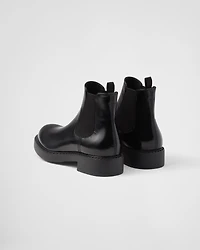 Brushed leather Chelsea boots