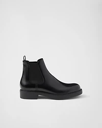 Brushed leather Chelsea boots