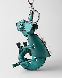 Leather bag charm