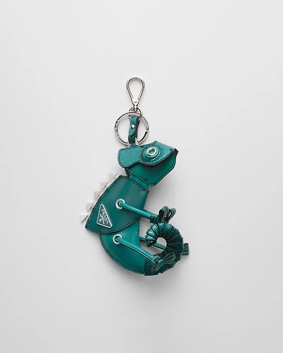 Leather bag charm