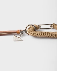 Leather bag charm