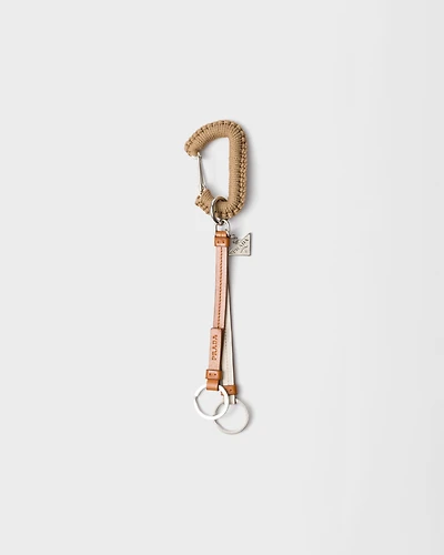 Leather bag charm