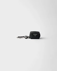 Leather keychain charm