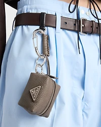 Leather bag charm