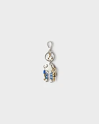 Metal robot bag charm