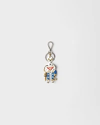 Metal robot bag charm