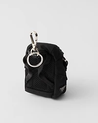 Re-Nylon mini pouch bag charm