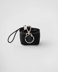 Re-Nylon mini pouch bag charm