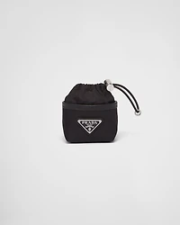 Re-Nylon mini pouch bag charm