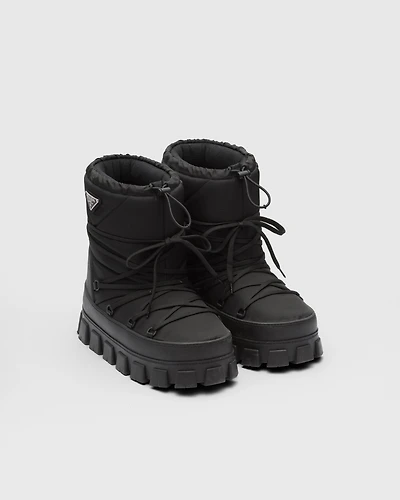 Re-Nylon gabardine après ski booties