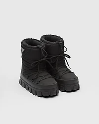 Re-Nylon gabardine après ski booties