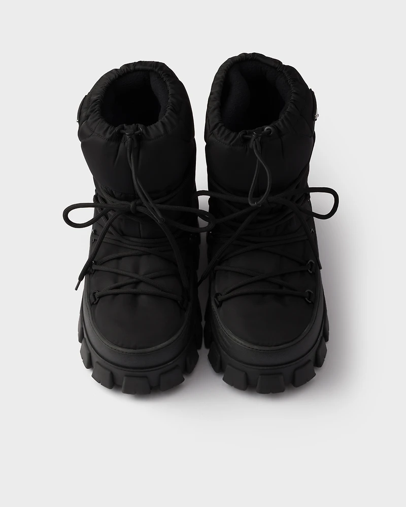 Re-Nylon gabardine après ski booties