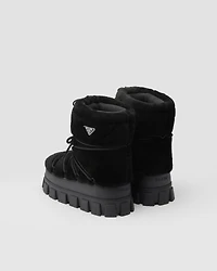 Shearling après ski booties