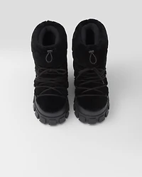 Shearling après ski booties