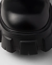 Monolith brushed leather and Re-Nylon boots with pouch
