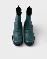 Leather booties