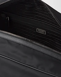 Re-Nylon and Saffiano leather duffel bag