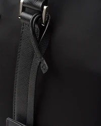 Re-Nylon and Saffiano leather duffel bag