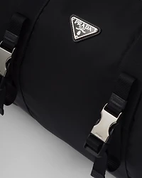 Re-Nylon and Saffiano leather duffle bag