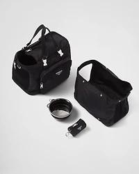 Re-Nylon and Saffiano leather pet bag