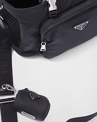 Re-Nylon and Saffiano leather pet bag