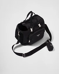 Re-Nylon and Saffiano leather pet bag