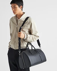 Saffiano leather travel bag