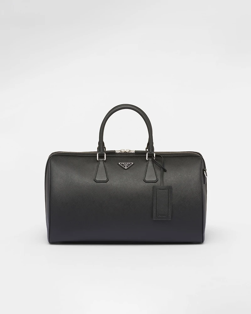 Saffiano leather travel bag