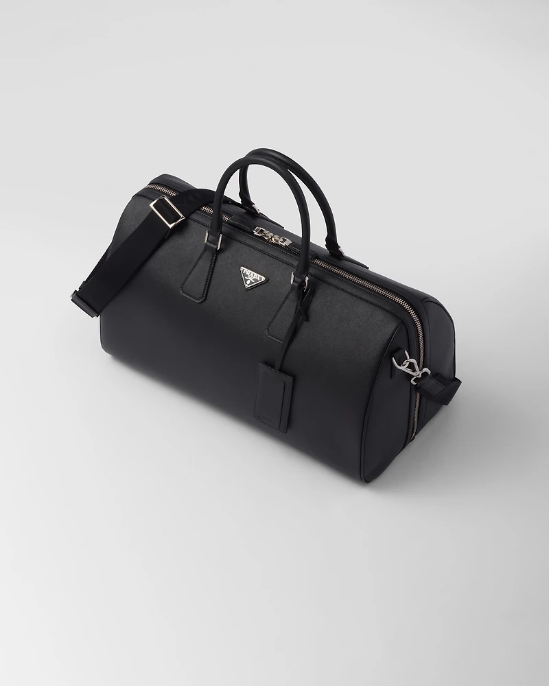 Saffiano leather travel bag