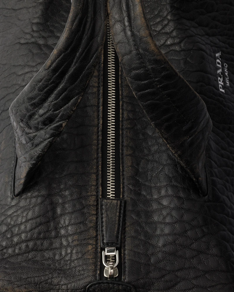 Nappa leather duffle bag