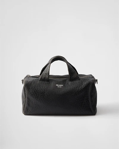 Nappa leather duffle bag