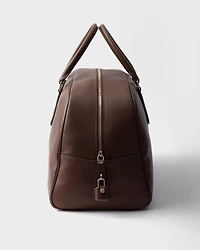 Leather duffle bag