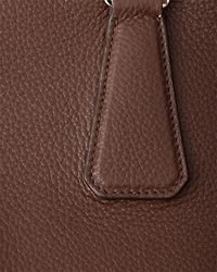 Leather duffle bag