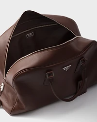 Leather duffle bag