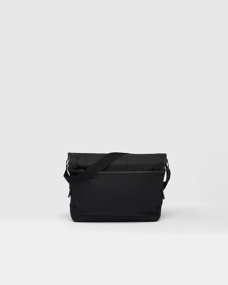 Re-Nylon and Saffiano leather shoulder bag