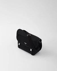 Re-Nylon and Saffiano leather shoulder bag