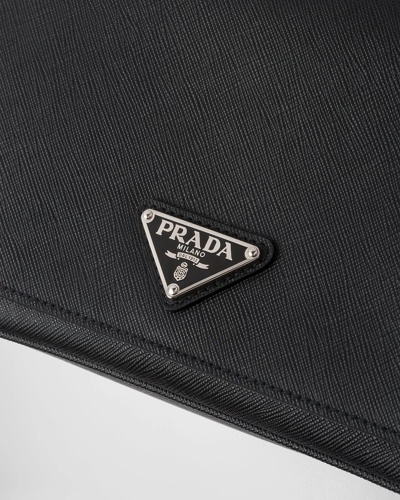 Saffiano leather shoulder bag
