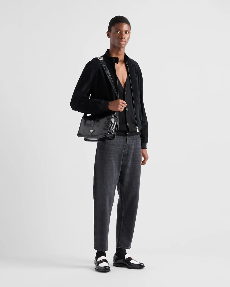 Leather shoulder bag