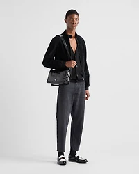 Leather shoulder bag