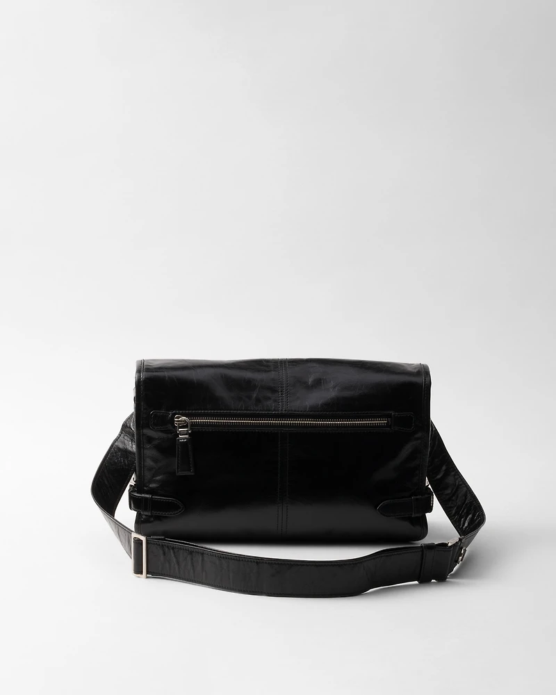 Leather shoulder bag