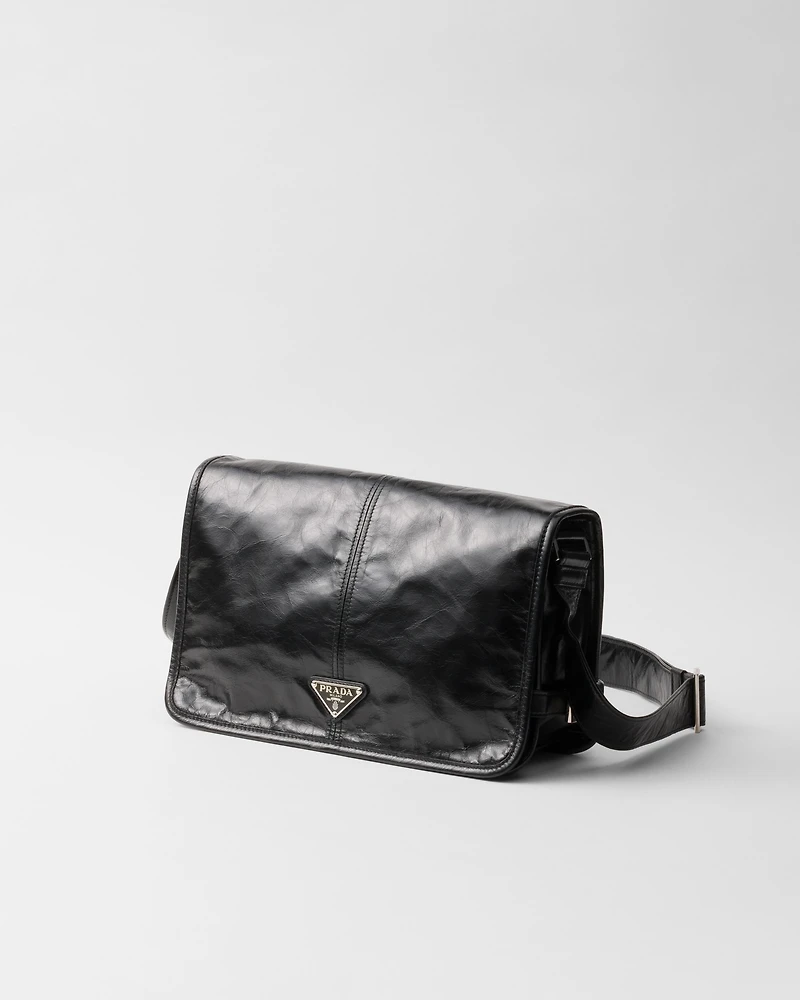 Leather shoulder bag
