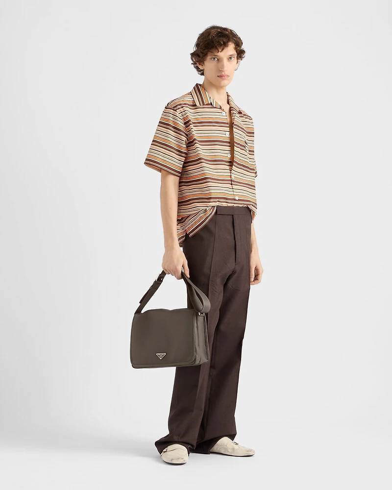 Leather shoulder bag