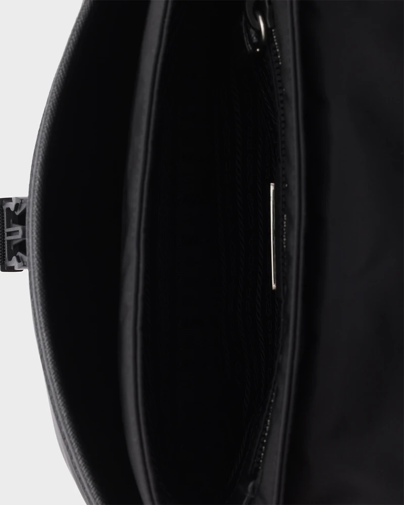 Re-Nylon and Saffiano leather shoulder bag