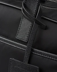 Re-Nylon and Saffiano leather briefcase