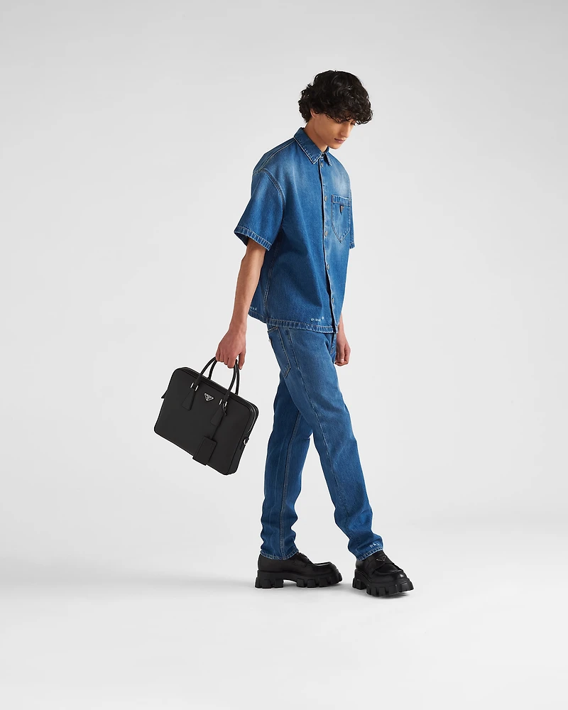 Saffiano Leather Work Bag