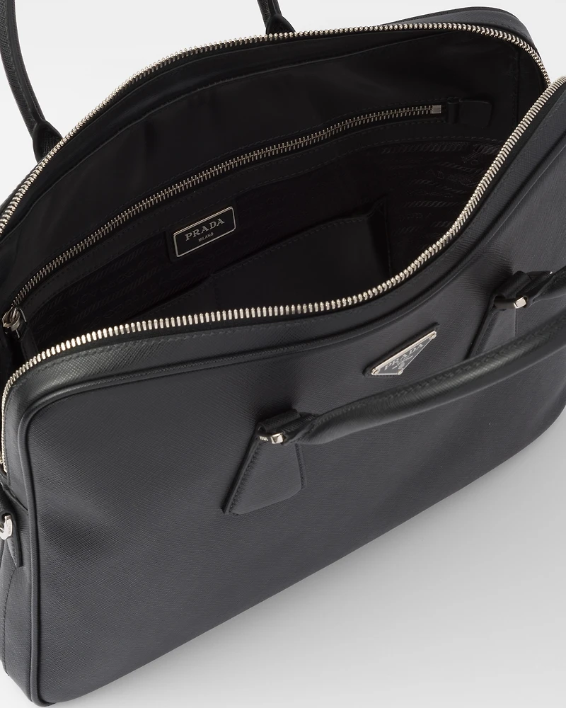Saffiano Leather Work Bag
