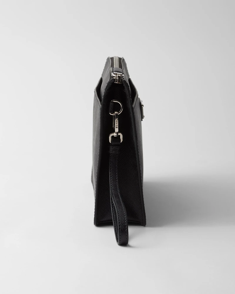 Saffiano Leather Pouch